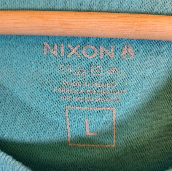 Men's Nixon Baby Blue T-shirt - Picture 2 of 3